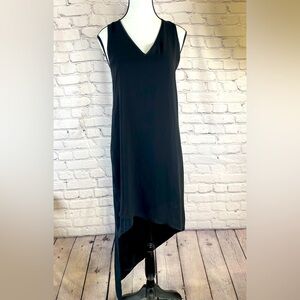 Express Asymmetrical Black Sheath Maxi Dress NWT XS Formal Little Black Dress
